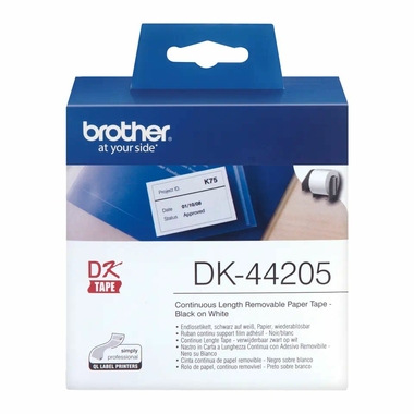 Consommables informatique rouleau de papier continu BROTHER DK-44205 Noir sur blanc 62 mm infinytech Réunion 01