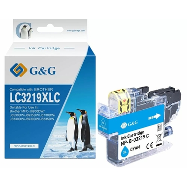 Consommables compatibles G&G BROTHER LC3219XLC Cyan infinytech Réunion 01