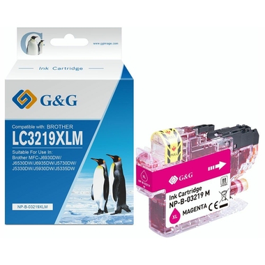 Consommables compatibles G&G BROTHER LC3219XLM Magenta infinytech Réunion 01