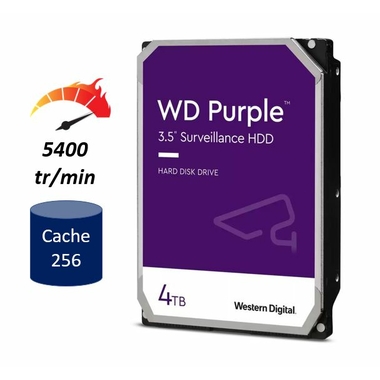 Matériels informatique HDD 3.5 WESTERN DIGITAL Purple WD42PURZ 4 To infinytech Réunion 03