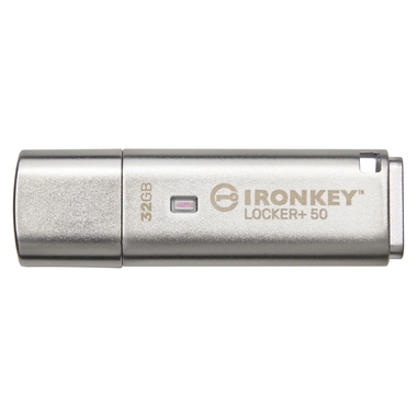 Matériels informatique Clé USB KINGSTON IronKey Locker Plus 50 32Go infinytech Réunion 01