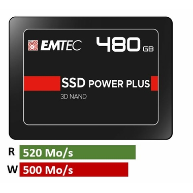 Matériels informatique disque SSD 2.5 EMTEC X150 Power Plus 480Go infinytech Réunion 011