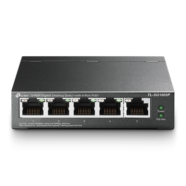 Matériels informatique switch 5 ports Gigabit TP-LINK TL-SG1005P avec 4 ports PoE infinytech Réunion 01