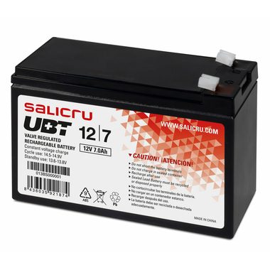 Matériels informatique batterie AGM rechargeable SALUCRU 7Ah 12V infinytech Réunion 01