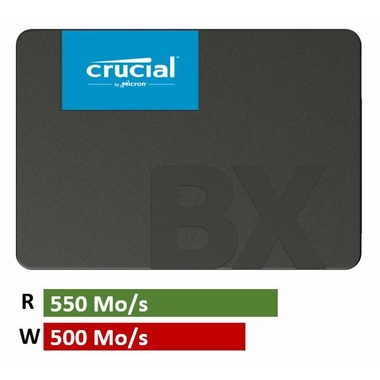 Matériels informatique disque SSD 2.5 CRUCIAL BX500 500Go infinytech Réunion 06