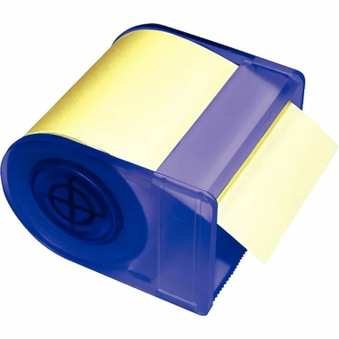 Fournitures bureautique rouleau de notes adhésif en rouleau rechargeable 60 mm x 10 m jaune pastel infinytech Réunion 01