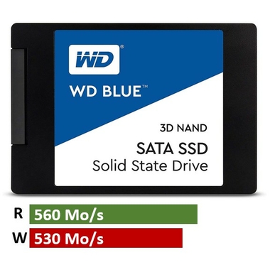 Matériels informatique SSD 2.5 SATA WESTERN DIGITAL Blue WDS500G2B0A 500 Go infinytech Réunion 09