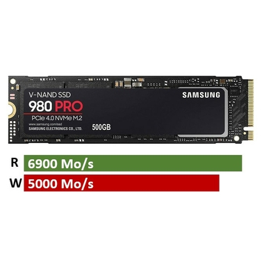 Matériels informatique SSD NVMe M.2 SAMSUNG 980 PRO 500 Go infinytech Réunion 09