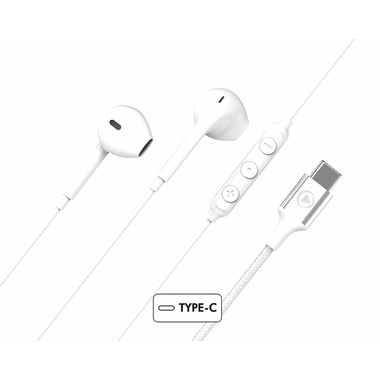 Matériels audio écouteurs USB-C BIGBEN Force Play Blanc infinytech Réunion 01