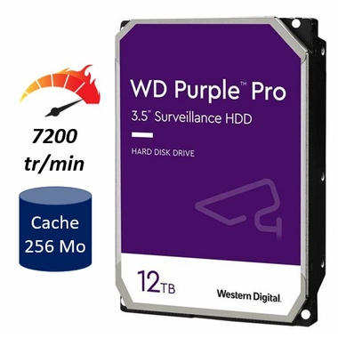 Matériels informatique disque dur WESTERN DIGITAL WD Purple Pro WD121PURP infinytech Réunion 01