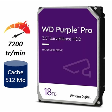 Matériels informatique disque dur WESTERN DIGITAL WD Purple Pro WD181PURP infinytech Réunion 01