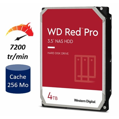 Matériels informatique disque dur WESTERN DIGITAL WD Red PRO WD4003FFBX 4To infinytech Réunion 01
