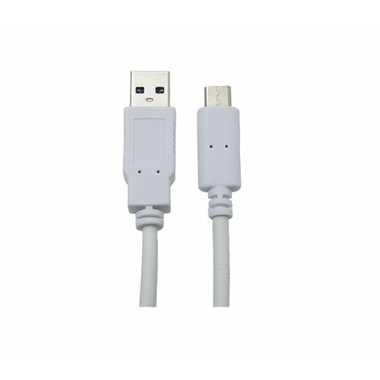 Matériels informatique câble APM 570368 USB-A Mâle vers USB-C Mâle 1m Blanc infinytech Réunion 01