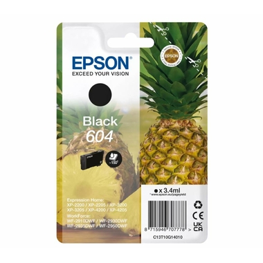 Consommables informatique cartouche d'encre EPSON 604 Ananas Noir infinytech Réunion 01