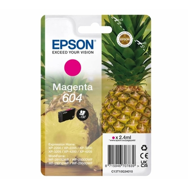 Consommables informatique cartouche d'encre EPSON 604 Ananas Magenta infinytech Réunion 01