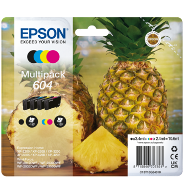 Consommables informatique cartouche d'encre EPSON 604 Ananas Multipack infinytech Réunion 01