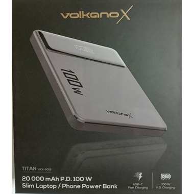 Accessoires téléphonie powerbank VOLKANO VKX-9019 Titan 20000mAh PD 100W infinytech Réunion 01