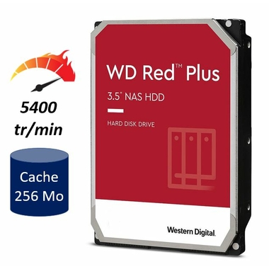 Matériels informatique disque dur WESTERN DIDITAL WD Red Plus WD60EFPX 6To infinytech Réunion 01