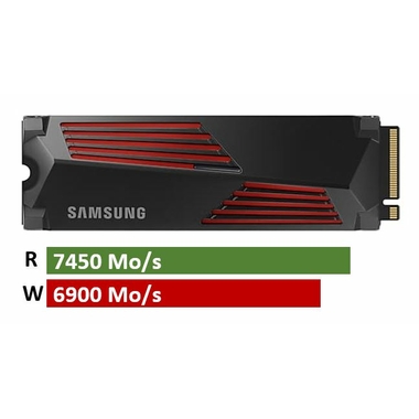 Matériels informatique disque SSD M.2 NVMe SAMSUNG SSD 990 Pro 1To avec Dissipateur infinytech Réunion 01