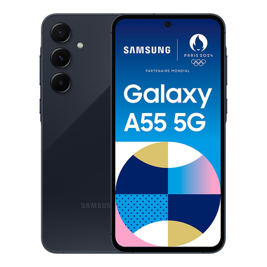 Téléphonie mobile smartphone SAMSUNG Galaxy A55 SM-A556E 8Go 128Go 5G Noir infinytech Réunion 01