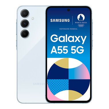 Téléphonie mobile smartphone SAMSUNG Galaxy A55 SM-A556E 8Go 128Go 5G Bleu infinytech Réunion 01