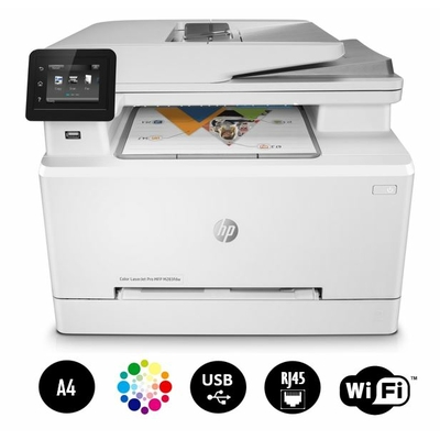 Laser multifonctions Couleur HP LaserJet Pro MFP M283fdw infinytech reunion