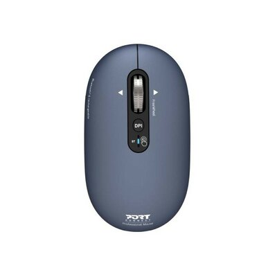 Souris PORT DESIGNS sans fil et Bluetooth rechargeable PURE MAC Bleue infinytech Réunion 01