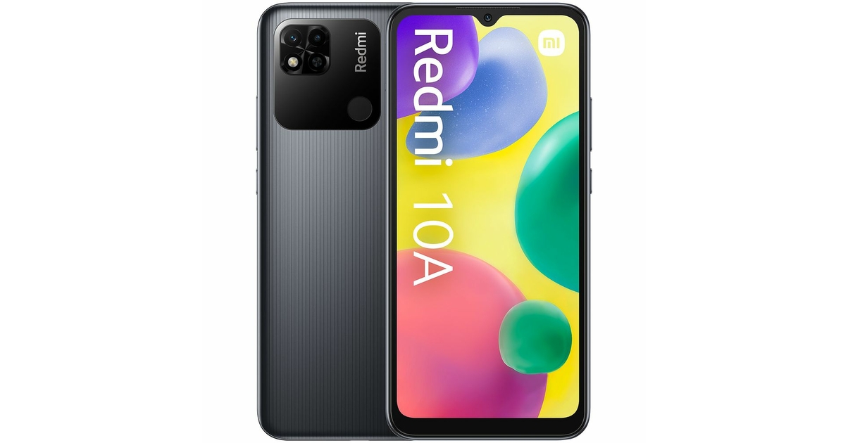 Smartphone Xiaomi Redmi 10A - 32 Go, 2 Go RAM, Double SIM - Gris - Reconditionné En Bon état
