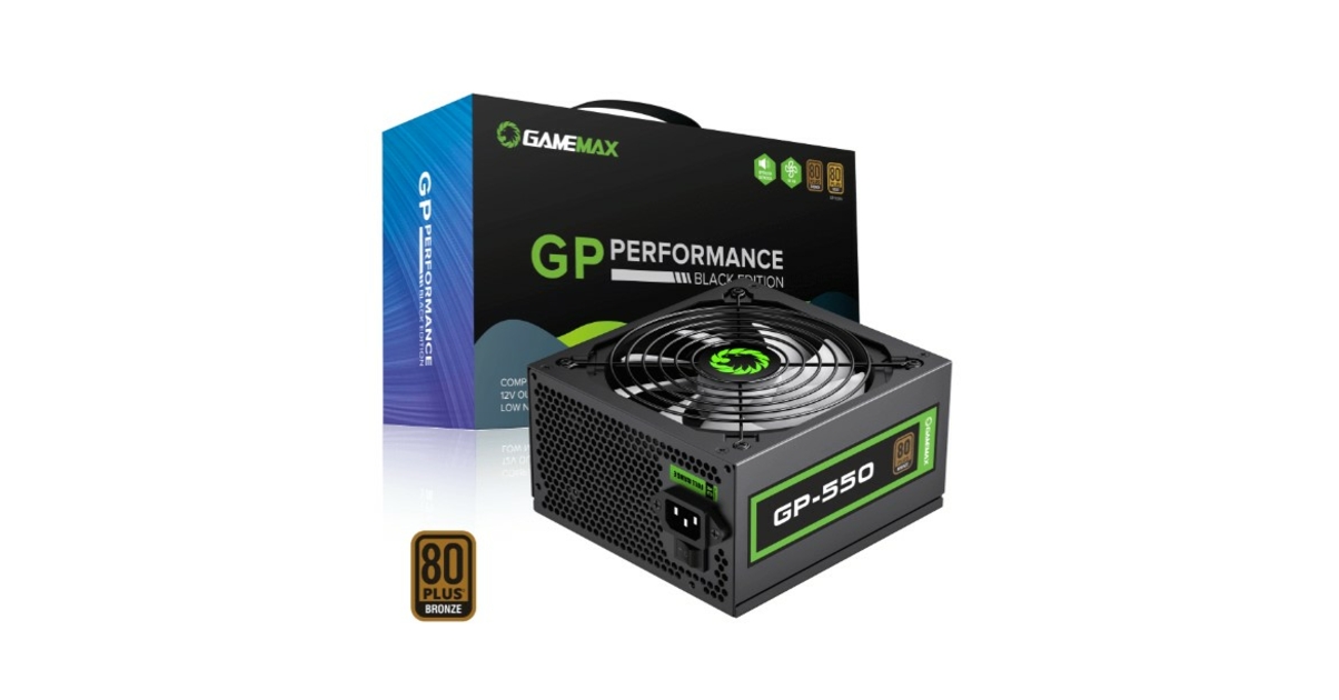 Alimentation GAMEMAX GP-550 550W 80+ Bronze - infinytech-reunion