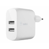 Adaptateur secteur BELKIN Boost Charge 2 ports USB Blanc