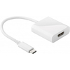 Adaptateur D2 DIFFUSION USB-C Mâle vers HDMI Femelle Blanc