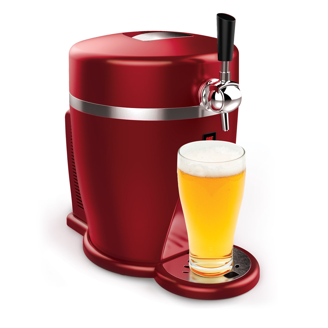 BeerDraft : pompe à bière rouge Yoo Digital