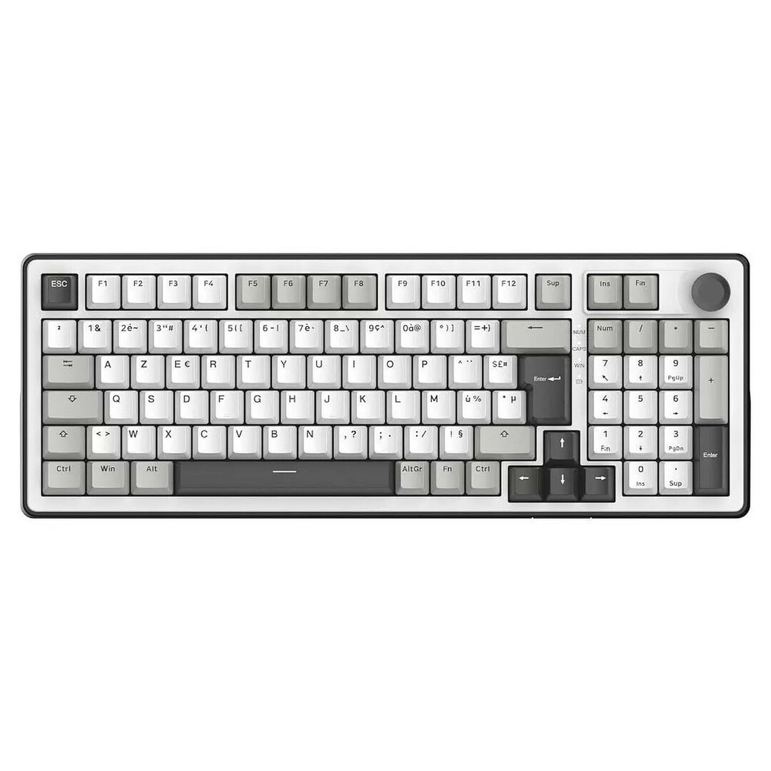 The G-Lab KEYZ ELITE 300 WG – Draadloos Mechanisch Gaming Toetsenbord – AZERTY – Hot-swappable – 2.4G/BT/wired – 4000mAh – RGB & Macro's – 75% Layout