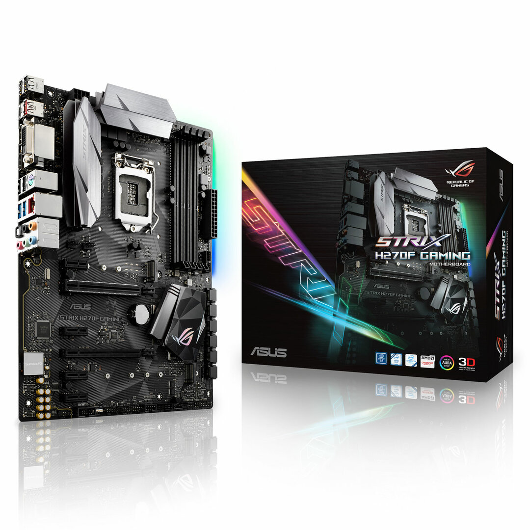 Carte Mère ASUS Strix Z270F Gaming - Socket 1151 Pour Intel, RGB Aura Sync, 2x M.2, Wi-Fi, Audio SupremeFX