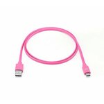 Accessoires téléphonie cable WE CONNECT USB Type C vers USB 2.0 1m Plat Fushia infinytech Réunion 2