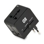 Matériels informatique adaptateur secteur universel D2DIFFUSION 2 USB Noir infinytech Réunion 1
