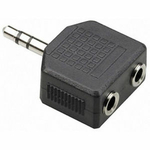 Matériels informatique Adaptateur D2 DIFFUSION Jack 3.5 mm mâle vers vers 2 Jack 6.35 mm femelle infinytech Réunion 1
