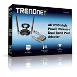 Adaptateur PCIe TRENDNET TEW-807ech dual band Wi-Fi High Power AC1200 infinytech Réunion 4