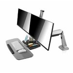 Accessoires informatique poste de travail double écran V7 DW1SSGSD-1E infinytech Réunion 2