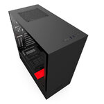 Matériels informatique boitier NZXT H500i CA-H500W-BR Noir et Rouge fenêtre transparente infinytech Réunion 1