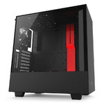 Matériels informatique boitier NZXT H500i CA-H500W-BR Noir et Rouge fenêtre transparente infinytech Réunion 4