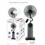 Petit électroménager ventilateur brumisateur TECHWOOD TVB-4093 40cm infinytech Réunion 3