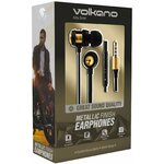 Accessoires téléphonie écouteurs VOLKANO Alliage Série VK-1007-GD Métal Gold infinytech Réunion 2