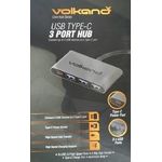 Matériels informatique hub 3 ports VOLKANO VK-20058 USB-C infinytech Réunion 1
