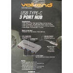 Matériels informatique hub 3 ports VOLKANO VK-20058 USB-C infinytech Réunion 2