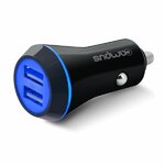 Accessoires auto chargeur allume-cigare CAMPUS Noir 2.4A Double USB CH-C2U24B infinytech Réunion 1