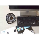 Accessoires informatique mini ventilateur USB HEDEN 96 MM Noir infinytech Réunion 2