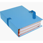 Fournitures bureautique chemise dos extensible EXACOMPTA 24x32cm Bleu Clair infinytech Réunion 1