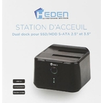 Matériels informatique dock HDD SSD HEDEN SATA 2.5 et 3.5 infinytech Réunion 3