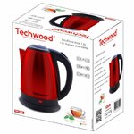 Petit électroménager bouilloire inox TECHWOOD TBI-1805 1.8L Rouge infinytech Réunion 2